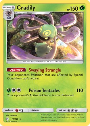 Cradily SM Cosmic Eclipse - Rare