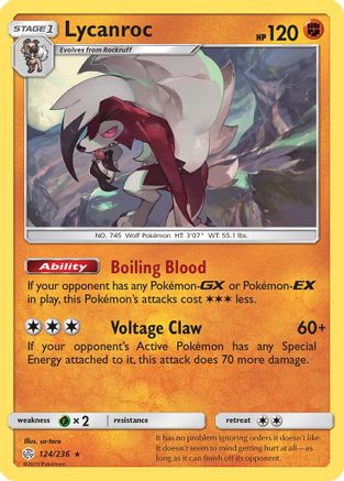 Lycanroc - Reverse Holofoil SM Cosmic Eclipse - Holo Rare