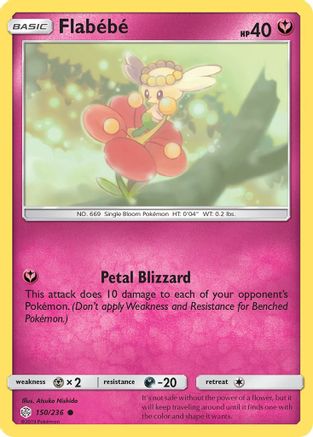 Flabebe 150/236 SM Cosmic Eclipse - Common