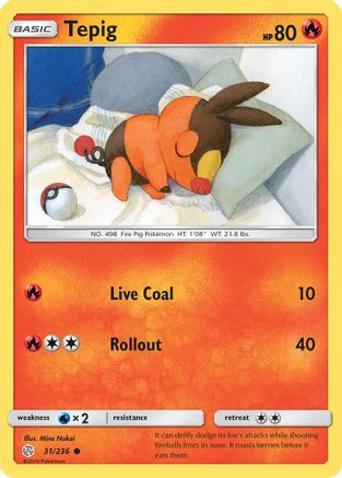 Tepig 031 SM Cosmic Eclipse - Common