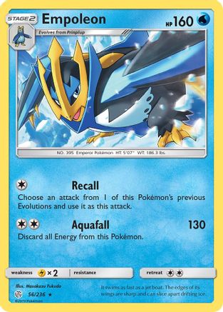 Empoleon 056 SM Cosmic Eclipse - Rare