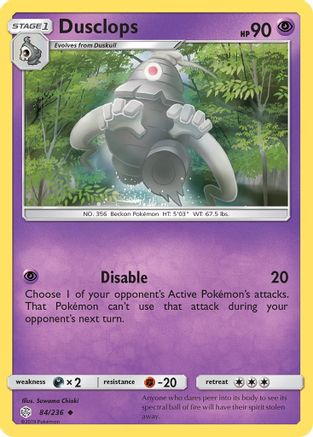 Dusclops/236 SM Cosmic Eclipse - Uncommon