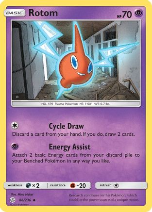 Rotom/236 - Reverse Holofoil SM Cosmic Eclipse - Uncommon