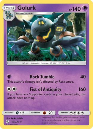 Golurk 090/236 SM Cosmic Eclipse - Rare