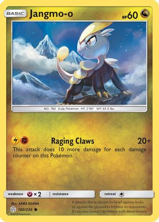Jangmo 160/236 - Reverse Holofoil SM Cosmic Eclipse - Common