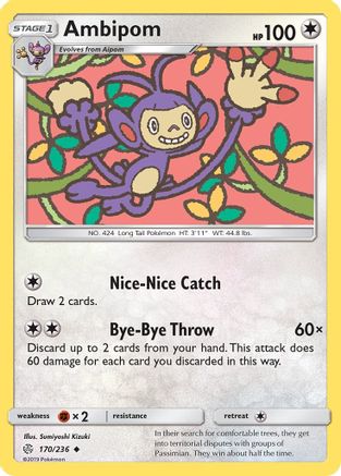 Ambipom SM Cosmic Eclipse - Uncommon