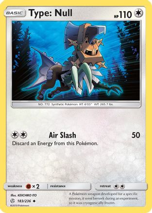 Type: Null 183 - Reverse Holofoil SM Cosmic Eclipse - Uncommon
