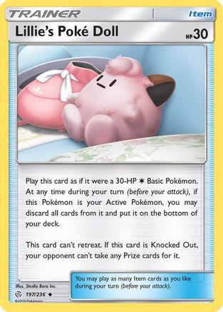 Lillie's Poke Doll 197 SM Cosmic Eclipse - Uncommon