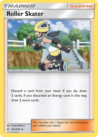 Roller Skater 203 - Reverse Holofoil SM Cosmic Eclipse - Uncommon