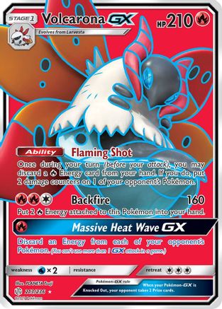 Volcarona GX (Full Art) - Holofoil SM Cosmic Eclipse - Ultra Rare