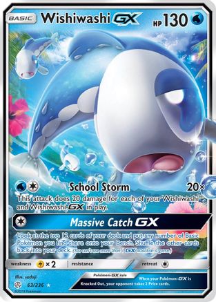 Wishiwashi GX 063 - Holofoil SM Cosmic Eclipse - Ultra Rare