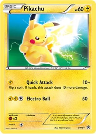 Pikachu - BW54 Black and White Promos - Rare