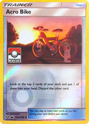 Acro Bike (Pokemon League) 123a/168 - Reverse Holofoil League & Championship Cards - Promo