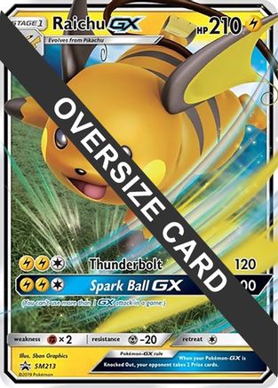 Raichu GX - SM213 - Holofoil Jumbo Cards - Promo