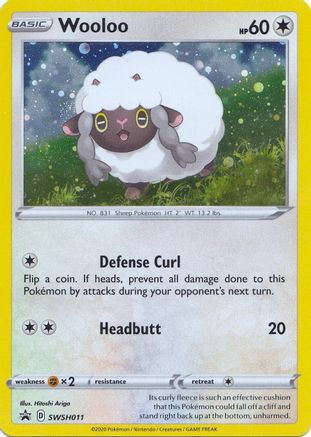 Wooloo SWSH011 - Holofoil SWSH Sword & Shield Promo Cards - Promo