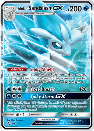 Alolan Sandslash GX - SM236 - Holofoil SM Promos - Promo