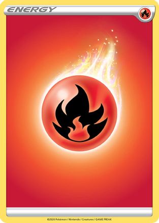 Fire Energy - Reverse Holofoil SWSH01 Sword & Shield Base Set - Common