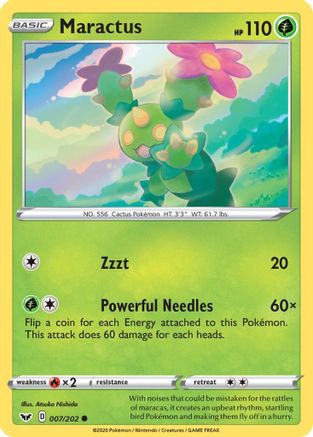 Maractus 007 SWSH01 Sword & Shield Base Set - Common
