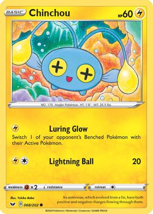 Chinchou (068) (068) 068 SWSH01 Sword & Shield Base Set - Common