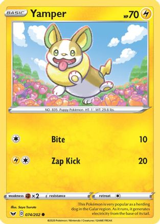 Yamper (074) (074) 074 SWSH01 Sword & Shield Base Set - Common