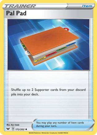 Pal Pad 172 SWSH01 Sword & Shield Base Set - Uncommon