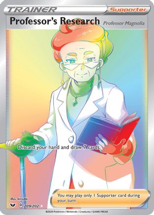 Professor's Research (Secret) 209 - Holofoil SWSH01 Sword & Shield Base Set - Secret Rare