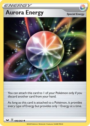 Aurora Energy 186 - Reverse Holofoil SWSH01 Sword & Shield Base Set - Uncommon