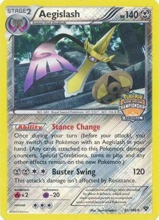Aegislash (Regional Championships) 085/146 - Reverse Holofoil League & Championship Cards - Promo