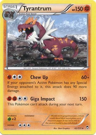 Tyrantrum (Cosmos Holo) 062/111 - Holofoil Miscellaneous Cards & Products - Promo