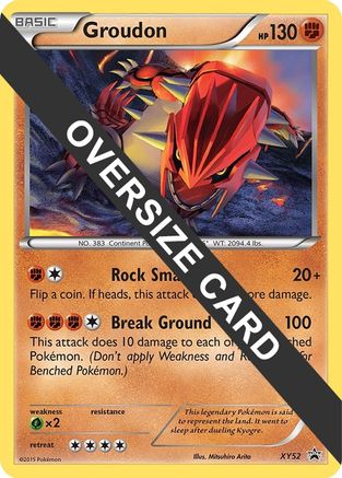 Groudon - XY52 (XY Black Star Promo) - Holofoil Jumbo Cards - Promo