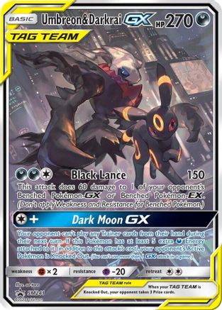 Umbreon & Darkrai GX - SM241 - Holofoil Jumbo Cards - Promo