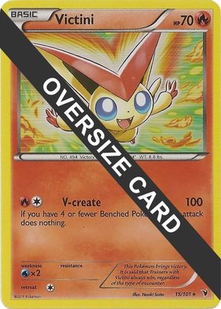 Victini - 15/101/101 - Holofoil Jumbo Cards - Promo