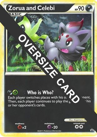 Zorua and Celebi (Black and White Tour Promo) - Holofoil Jumbo Cards - Promo