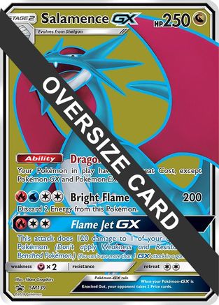 Salamence GX - SM139 (SM Black Star Promo) - Holofoil Jumbo Cards - Promo