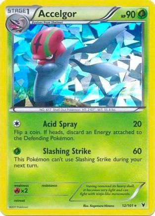 Accelgor - 12/101 (Cracked Ice Holo)/101 - Holofoil Deck Exclusives - Holo Rare