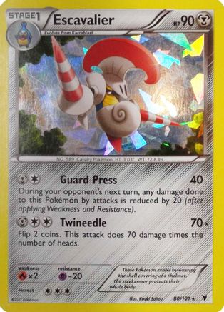 Escavalier - 80/101 (Cracked Ice Holo)/101 - Holofoil Deck Exclusives - Holo Rare