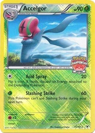 Accelgor - 12/101 (Championship Series)/101 - Reverse Holofoil League & Championship Cards - Promo