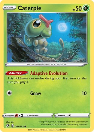 Caterpie 001 SWSH02 Rebel Clash - Common