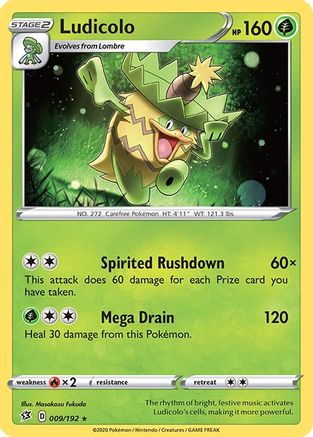 Ludicolo 009 SWSH02 Rebel Clash - Rare