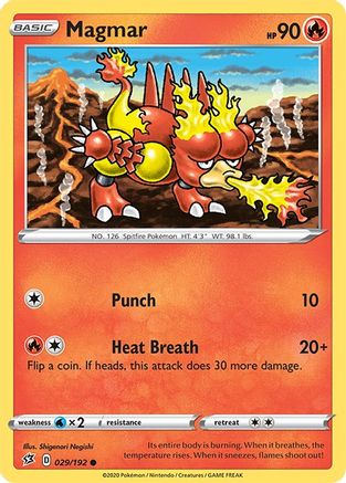 Magmar 029 SWSH02 Rebel Clash - Common