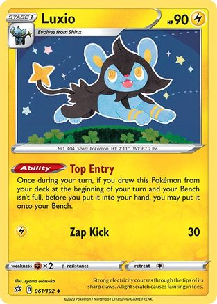 Luxio 061 - Reverse Holofoil SWSH02 Rebel Clash - Uncommon