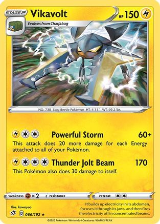 Vikavolt 066 - Holofoil SWSH02 Rebel Clash - Holo Rare