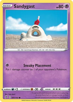 Sandygast 081 - Reverse Holofoil SWSH02 Rebel Clash - Common