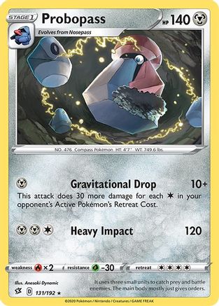 Probopass/192 - Reverse Holofoil SWSH02 Rebel Clash - Rare