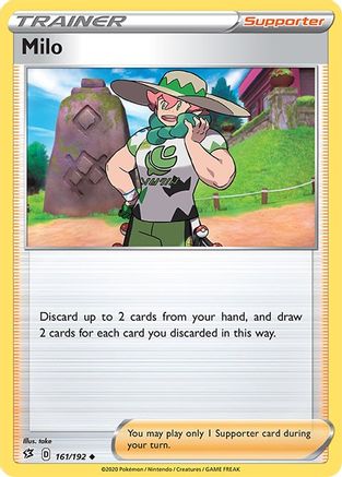 Milo 161 - Reverse Holofoil SWSH02 Rebel Clash - Uncommon
