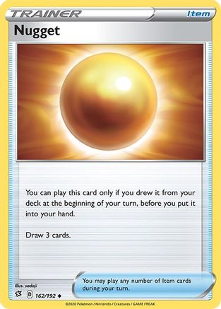 Nugget 162 - Reverse Holofoil SWSH02 Rebel Clash - Uncommon