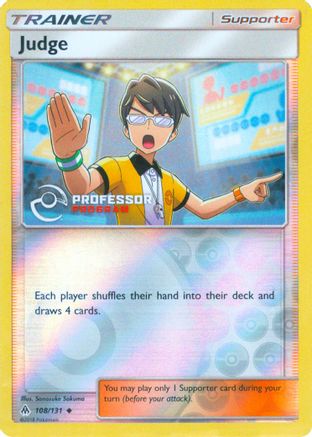 Judge (2019) - Reverse Holofoil Professor Program Promos - Promo