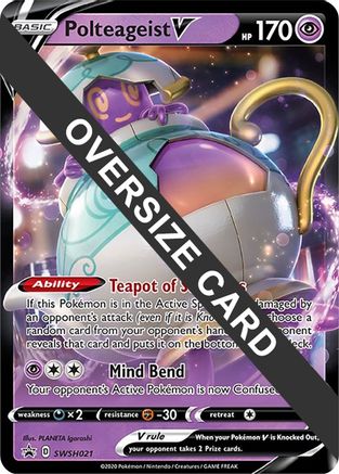 Polteageist V - SWSH021 - Holofoil Jumbo Cards - Promo