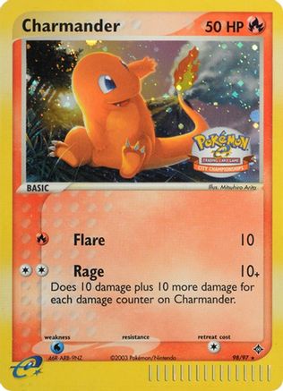 Charmander - 98/97 (City Championships)/97 - Holofoil League & Championship Cards - Promo