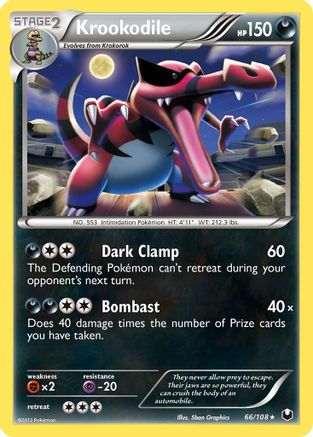 Krookodile - 66/108/108 Deck Exclusives - Rare